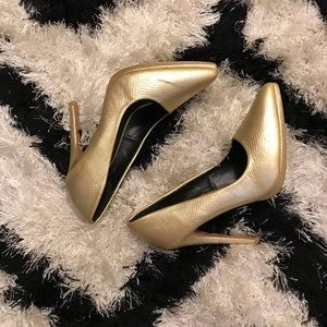 Gold heels